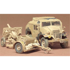 British 25 Pdr. Field Gun &amp; Quad Gun Tractor, Tamiya 35044, M 1:35