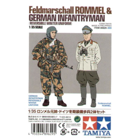 Feldmarschall Rommel und deutscher Infanterist, Tamiya 89629, M 1:35