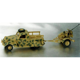 Ford V8 Special Limber + 20mm FLAK, Protzenwagen mit Flakanh&auml;nger, Wespe 48034, M 1:48