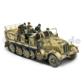 Deutsches Sd. Kfz. 7 Halbkette Normandie 1944 Fertigmodell Ma&szlig;stab 1:32 FoV 80247