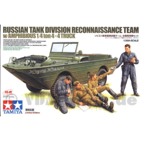 Russische Panzerdivision Aufkl&auml;rer-Team mit Amphibienfahrzeug 1/4ton 4x4, Tamiya 89771, 1:35