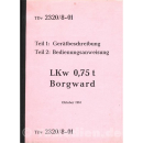 LKw 0,75 t Borgward - Ger&auml;tbeschreibung und...