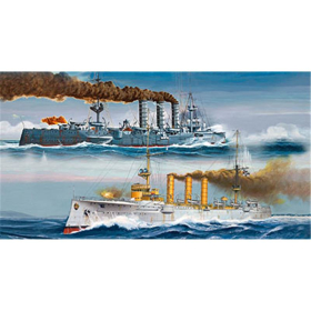 German WWI Light Cruisers SMS Dresden &amp; SMS Emden, 1:350 Revell 05500