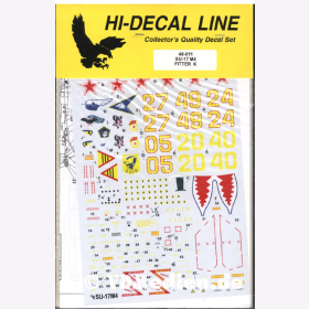 Hi-Decal Line 48-011, Su-17 M4 Fitter K 1:48 Modellbau Abziehbild