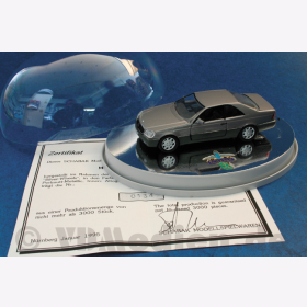 Mercedes SE600 Coupe, silber, limited Edition mit Zertifikat, M 1:43 Schabak 2270