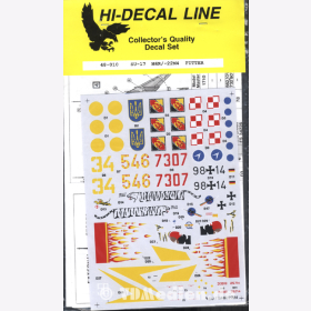 Hi-Decal Line 48-010, Su-17 M4R/-22M4 Fitter 1:48 Modellbau Abziehbild