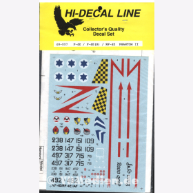 Hi-Decal Line 48-007, F-4E / F-4 (S) / RF-4E Phantom II 1:48 Modellbau Abziehbild