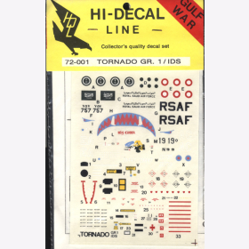 Hi-Decal Line 72-001, Tornado GR. 1 / IDS 1:72 Modellbau Abziehbild