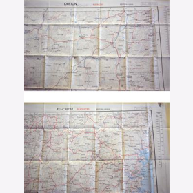 Fliegerkarte Silk Map von Kweilin und Fu-Chou (China) 1:1.000.000