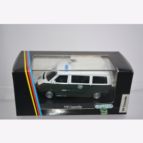 VW Caravelle Polizei, Gr&uuml;n metallic, M 1:43 Schabak 1060