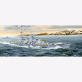 Germany Heavy Cruiser Bl&uuml;cher, Trumpeter 05346, M 1:350 Schwerer Kreuzer