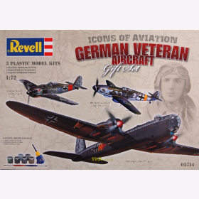 Deutsche Historische Flieger Geschenkset FW190 Bf109 He177 Revell 05714 M 1:72