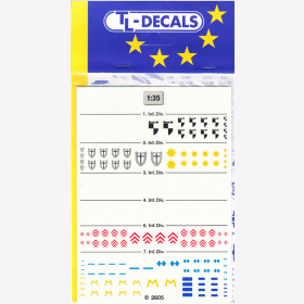 TL-Decals 2605 1:35 Wehrmacht &quot;Infanteriedivisionszeichen&quot; 1.-7. Division