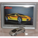 Schuco Modell 1:87 Lamborghini Gallardo silber mit Schild...