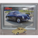 Schuco Modell 1:87 Porsche 356 A creme mit Schild aus...