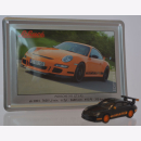 Schuco Modell 1:87 Porsche 911 GT3 RS schwarz/orange mit...