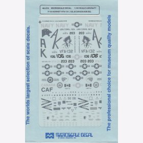 1:48 - F-18 Hornet VFA 131,132/ Canada 409 SQ. / Microscale Decal Nr. 274