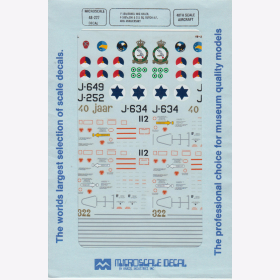 1:48 - F-16A;Israeli Mig Killer/ F-16Bs 306/311 / Microscale Decals Nr. 227