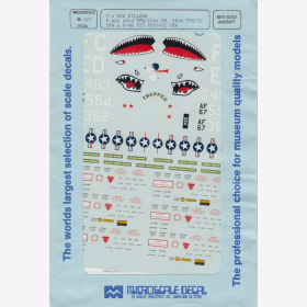 1:48 - F-4 Mig Killers/ F-4Es 43rd TFW/ 21st CW/ 58th TFS / Microscale Decals Nr. 167