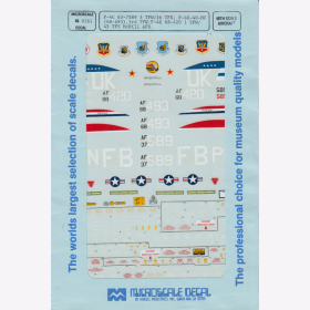 1:48 - F-4C 63-7589 3/ TFW/36/ TFS; F-4E-40-MC / Microscale Decals Nr. 0161