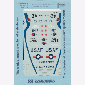 1:48 - F-5Es of Koreak/ Nationalist Chinese Air Forces / Microscale Decals Nr. 141