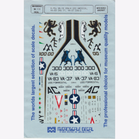 1:48 - A-7Es/ VA-15/ CVW-6/ VA-83/ CAG 17/ VA-37 / Microscale Decals Nr. 119