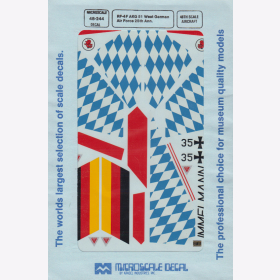 1:48 - RF-4F AKG 51 West German Air Force 25th Ann. / Microscale Decals Nr. 244