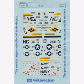 1:72 - Carrier Air Wing 9 F-4B/ VF-92/ A-7E/ VA-146 / Microscale Decals Nr. 420