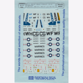 1:72 - U.S. Marine Hawker/ AV-8A/ VMA-513,231 /  Microscale Decals Nr. 355