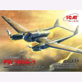 FW 189A-1 WWII German Reconnaissance Plane 1:72 ICM 72291