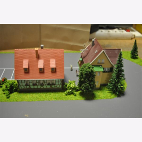 Faller Aussteller Diorama Brennendes Finanzamt Schaufenster 1:87