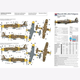 Hobby2000 1:72 Macchi MC.202 Folgore Russia 1942 Modellbausatz