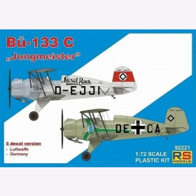 Rs Models 92221 1/72 B&uuml;cker-133 C Jungmeister Modellbau Flugzeug