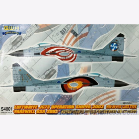 Mig-29 9-12 late Luftwaffe JG73 Operation Sniper GWH S4801 1:48 Bundeswehr Luftwaffe