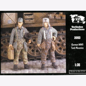 German WWII Tank Mechanics Verlinden 2093 1:35 Mechaniker Wehrmacht