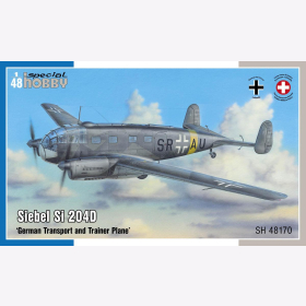 Siebel Si 204D &acute;German Transport and Trainer Plane&acute;Special Hobby 48170 1:48