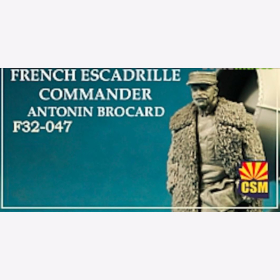 CSM-F32047 French Escadrille Commander Antonin Brocard Modellbau Figur 1/32
