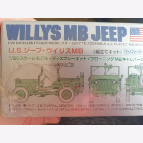 Willys MB Jeep U.S. 1/20 Fahrzeug Modellbausatz