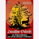 Kalender Deutsche Schrift in Farbe 2024