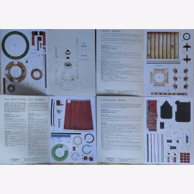 Kartonowe Leuchtturm Modell 5/97 10/97 14/97 16/97