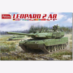 Amusing Hobby 35A058 Leopard 2 A8 Ma&szlig;stab 1:35 Modellbau Plastikbausatz Kampfpanzer