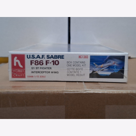 U.S.A.F. Sabre Jet F86 F-10 1:72 HobbyCraft HC 1383