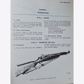 Vorschrift TM 9-1005-222-12 Rifle Caliber .30: M1 M1C M1D Department of the Army Technical Manual