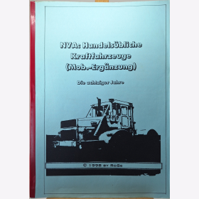 NVA: Handels&uuml;bliche Kraftfahrzeuge (Mob.-Erg&auml;nzung) Die achziger Jahre