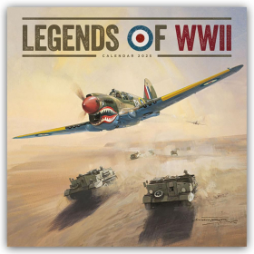 Legends of World War II Wandkalender 2025