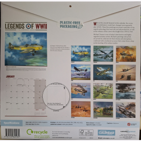 Legends of World War II Wandkalender 2025