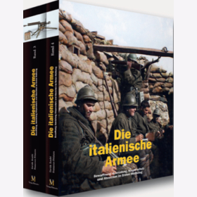 Frizzera / Zendri Die italienische Armee Bewaffnung, Ausr&uuml;stung, K&ouml;rperschutz und Abzeichen im Ersten Weltkrieg 2 B&auml;nde im Schuber Bd.3&amp;4