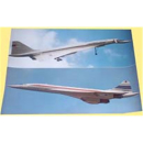 &Uuml;berschallflugzeug Concorde und sowj. TU 144 (Poster...